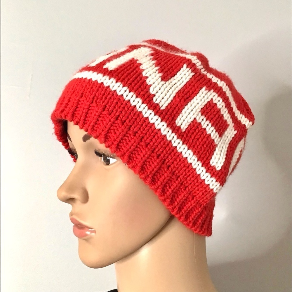 Canada Red and White Knit Winter Hat Unisex